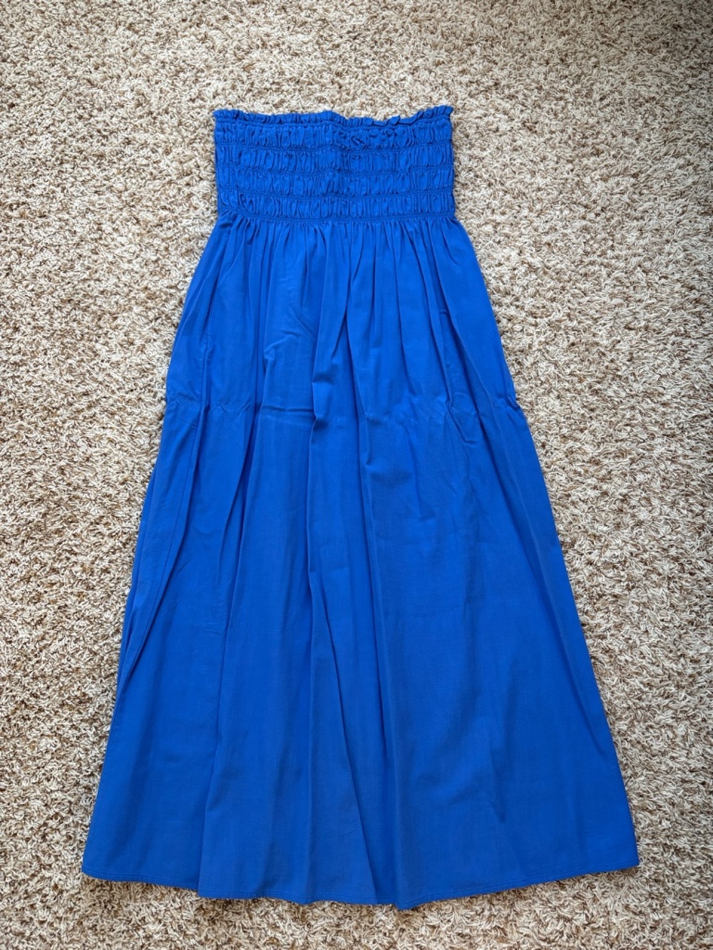 TARGET UNIVERSAL THREAD | BLUE STRAPLESS MAXI DRESS | SIZE MEDIUM